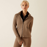 Ariat Ladies Bellatrix Full Zip Sweatshirt in Brick Brown