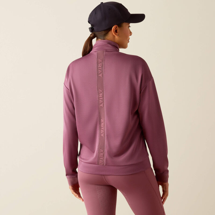 Ariat Ladies Breathe 1/2 Zip Sweatshirt in Tulipwood