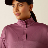 Ariat Ladies Breathe 1/2 Zip Sweatshirt in Tulipwood