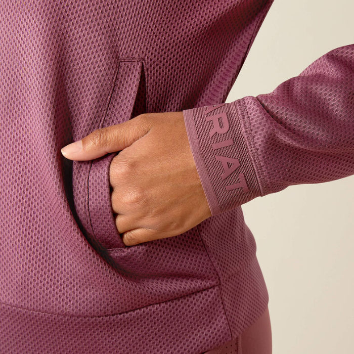 Ariat Ladies Breathe 1/2 Zip Sweatshirt in Tulipwood