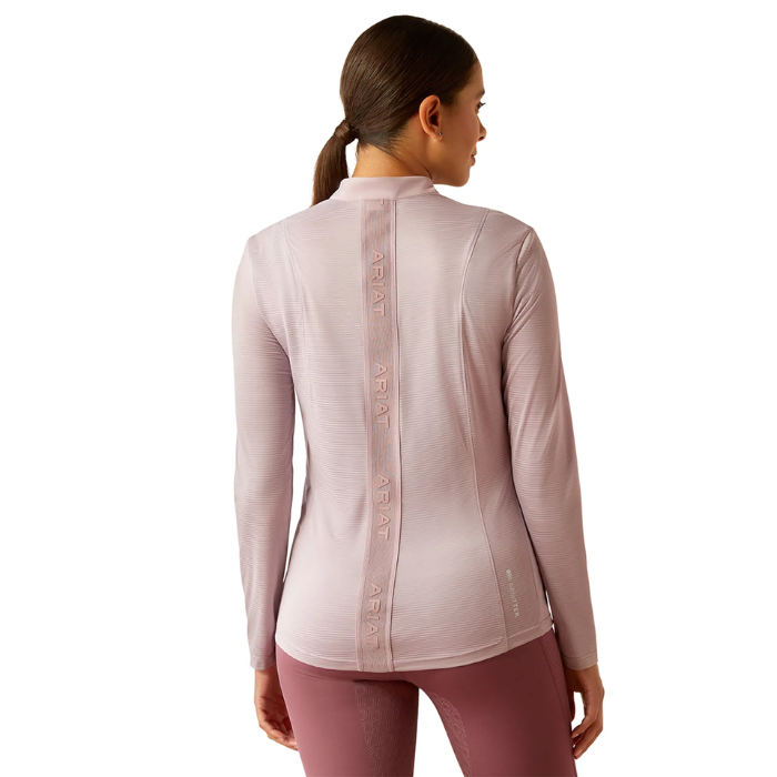 Ariat Ladies Breathe 1/4 Zip Baselayer in Sea Fog