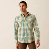 Ariat Mens Hardin Retro Fit Shirt in Turquoise