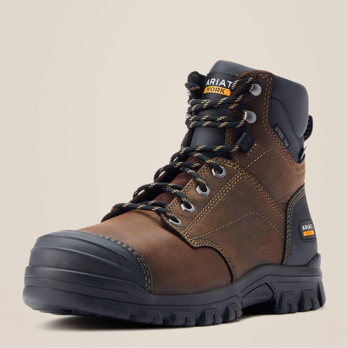 Ariat Mens Treadfast 6" H2O Steel Toe Boots
