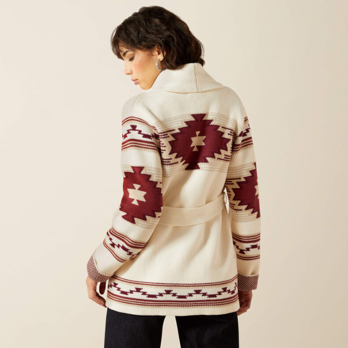 Ariat Women's Westward Wrap Sweater in Cream