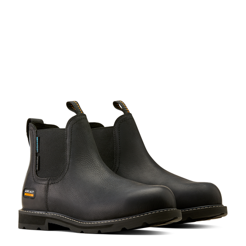 Ariat Mens Groundbreaker Chelsea H20 Steel Toe Boot