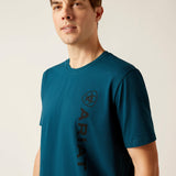 Ariat Mens Vertical Logo Short Sleeve T-Shirt