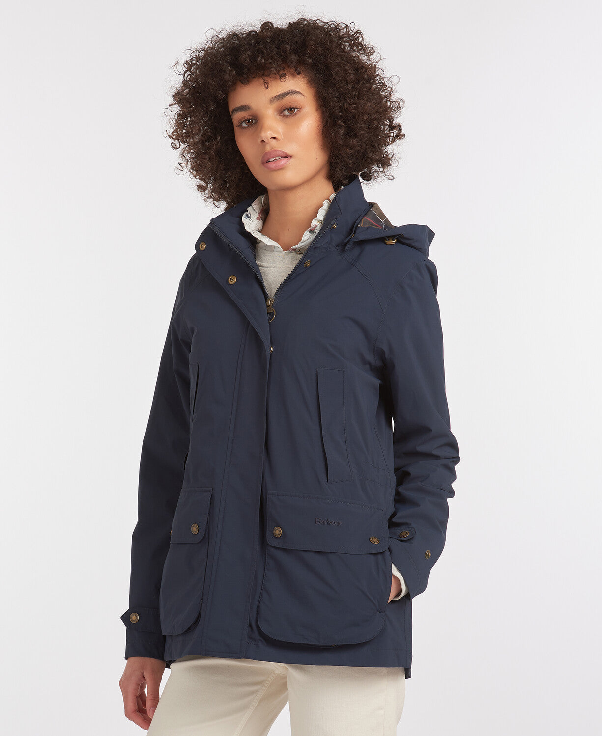 Barbour Ladies Clyde Jacket in Classic Navy