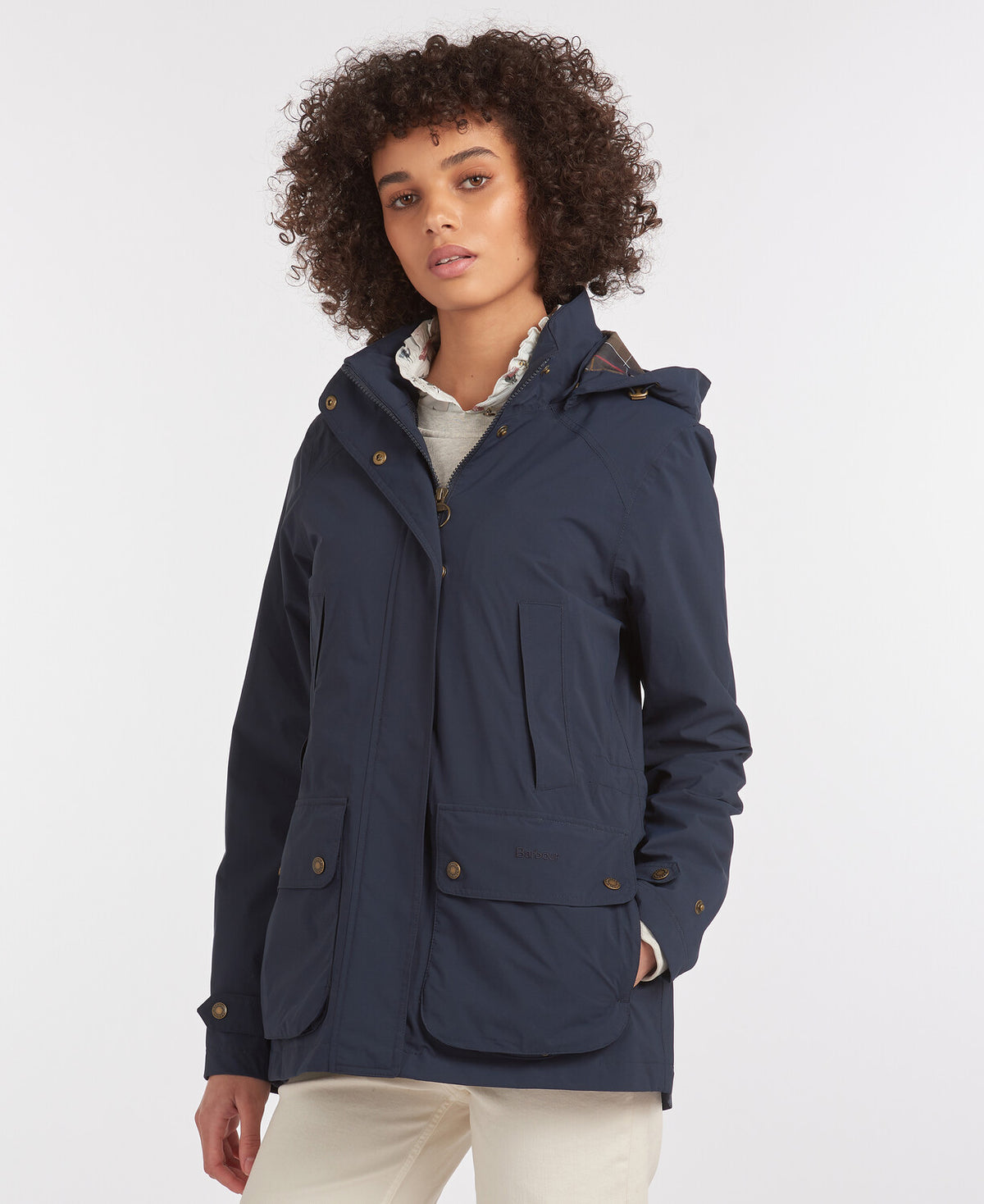 Barbour Ladies Clyde Jacket in Classic Navy