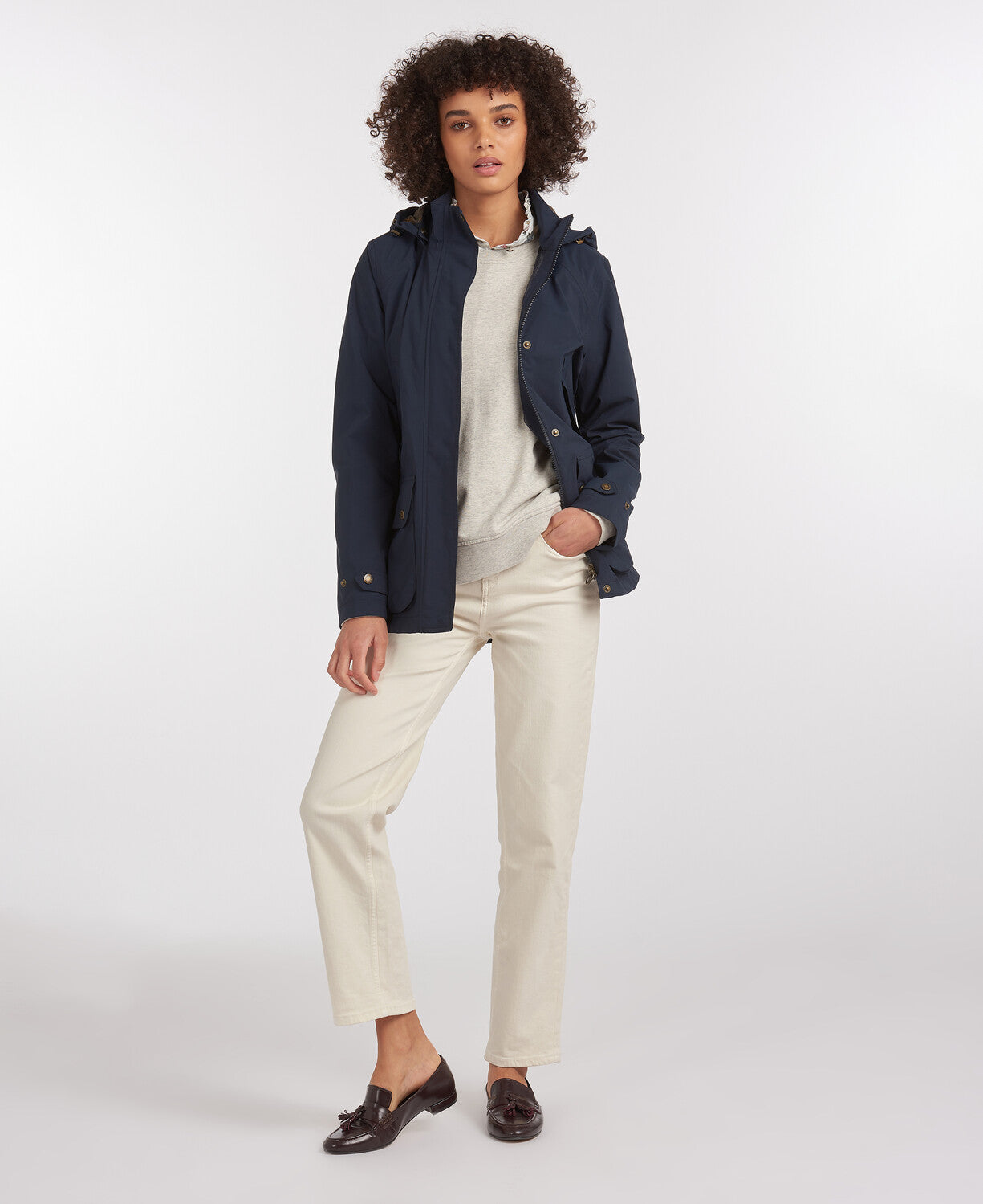 Barbour Ladies Clyde Jacket in Classic Navy
