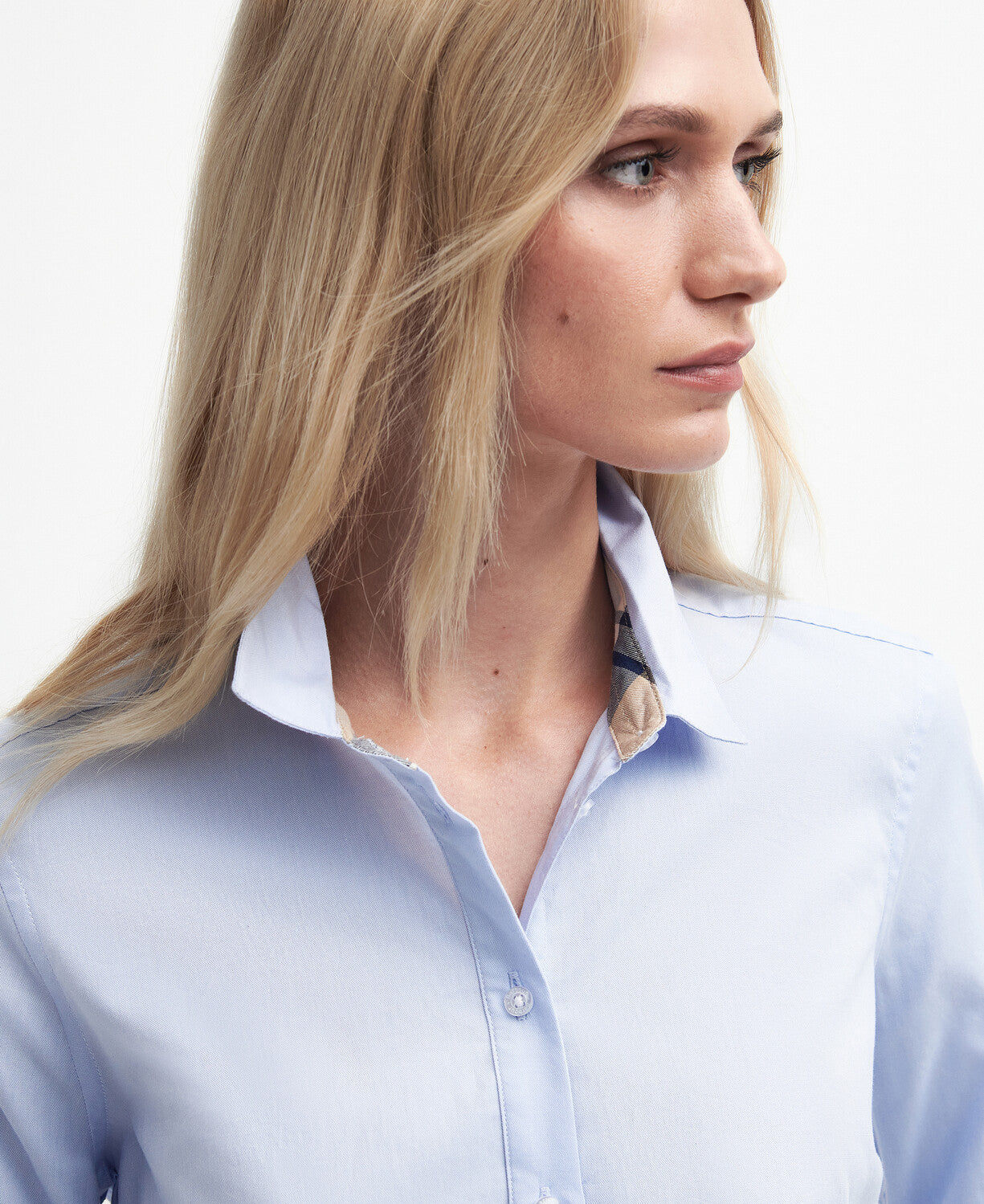 Barbour Ladies Derwent Shirt in Pale Blue