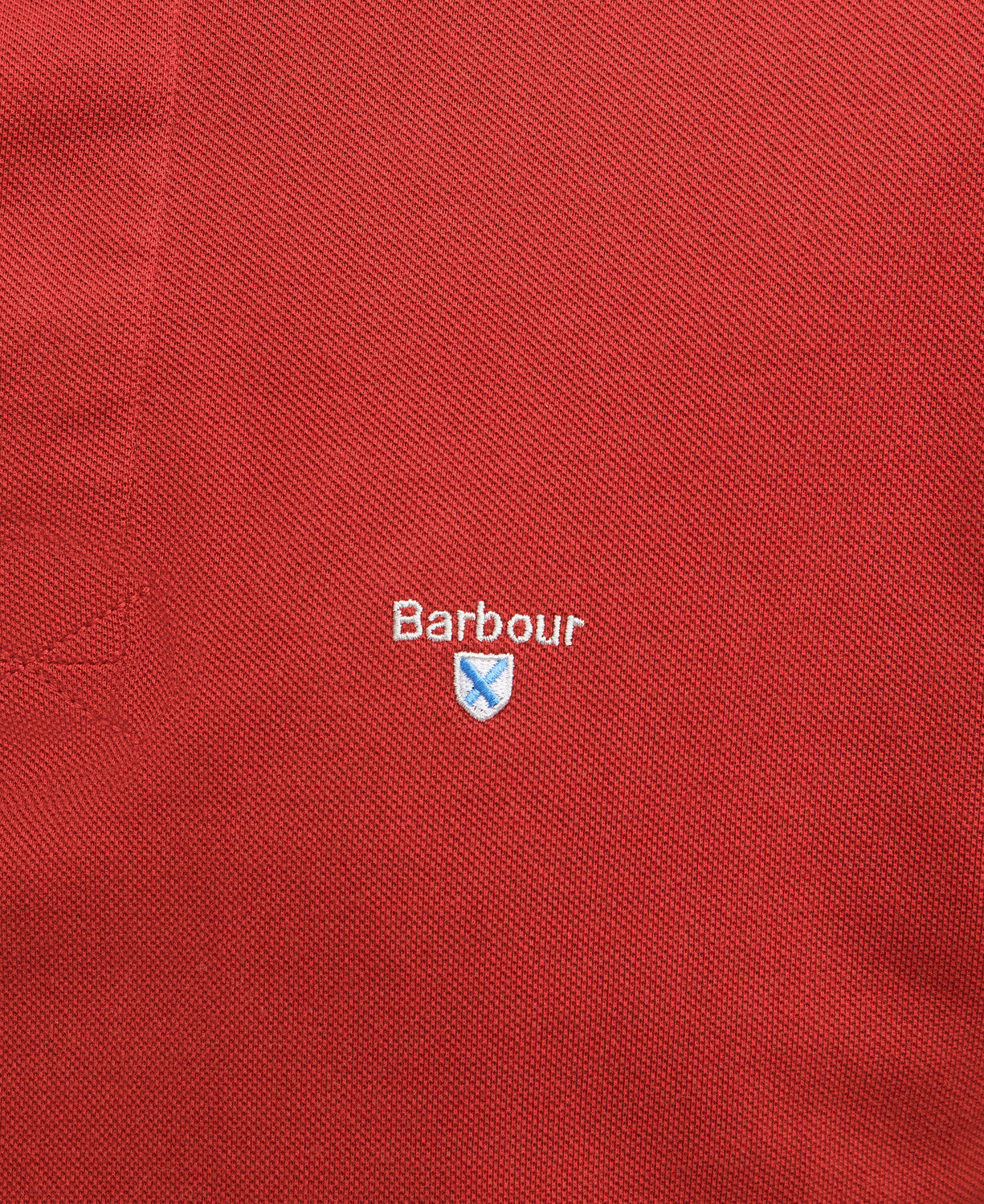 Barbour Mens Hart Polo in Crimson