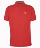 Barbour Mens Hart Polo in Crimson