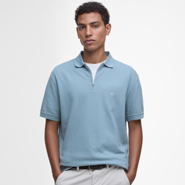 Barbour Mens Hingham Polo in Lead