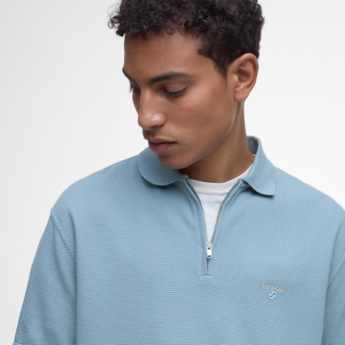 Barbour Mens Hingham Polo in Lead