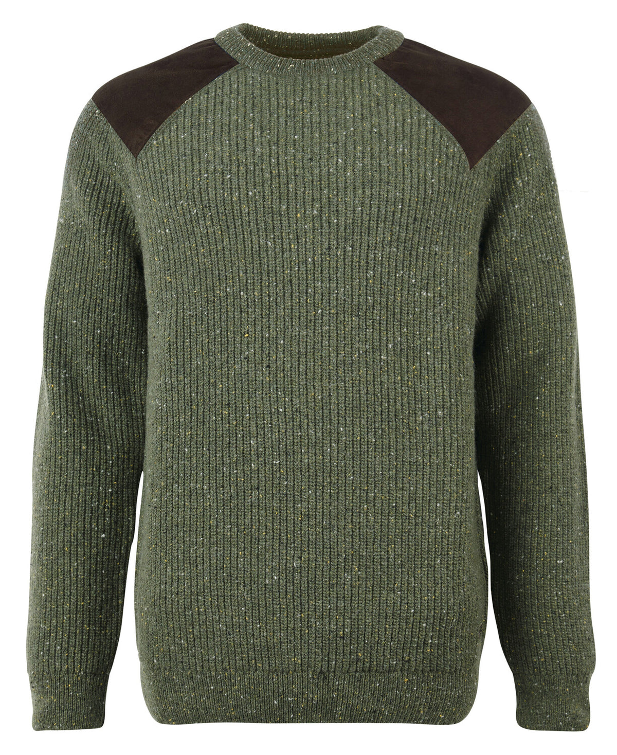 Barbour Mens Raisthorpe Crew Neck Jumper in Olive