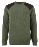 Barbour Mens Raisthorpe Crew Neck Jumper in Olive