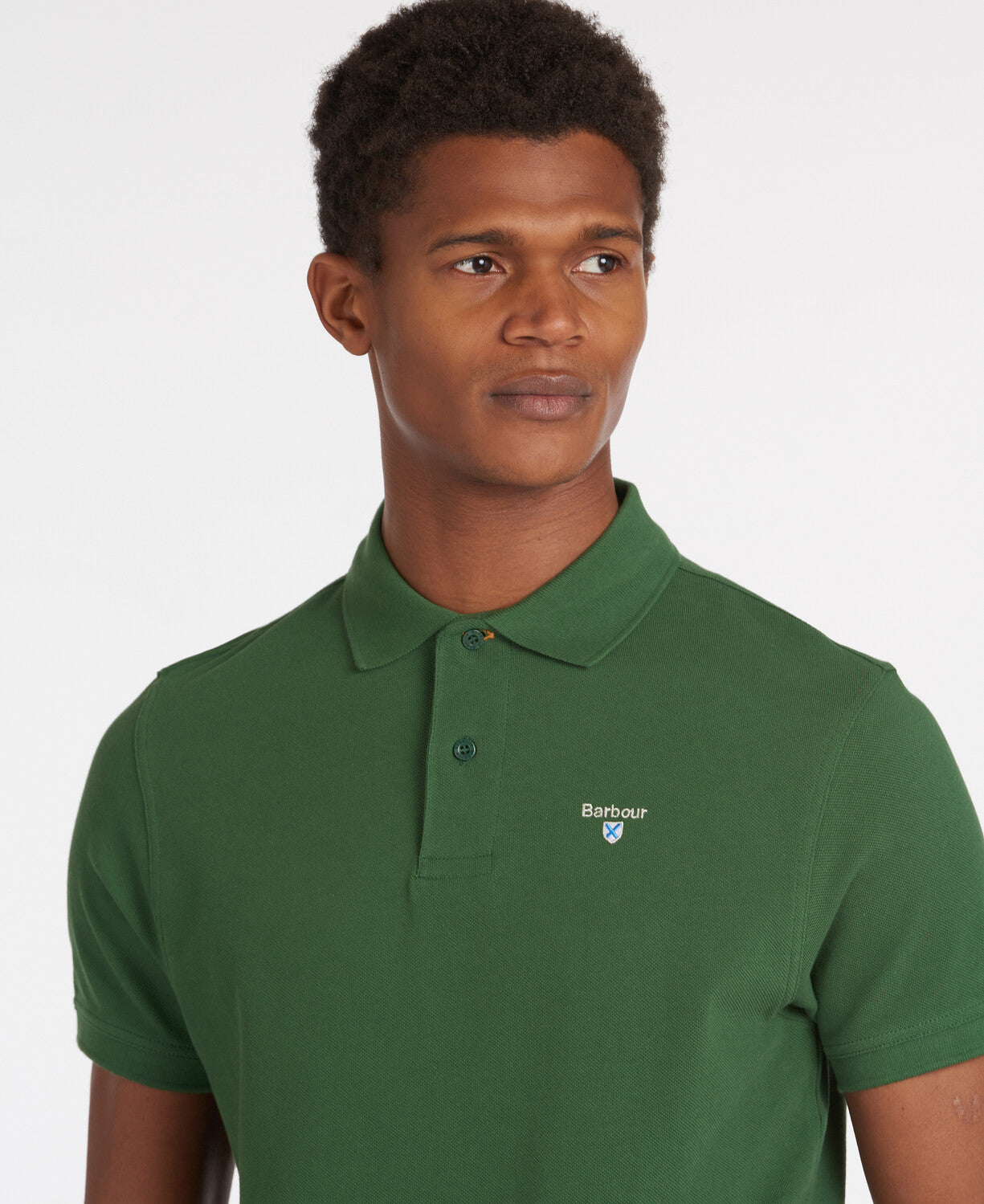 Barbour Mens Sports Polo in Racing Green