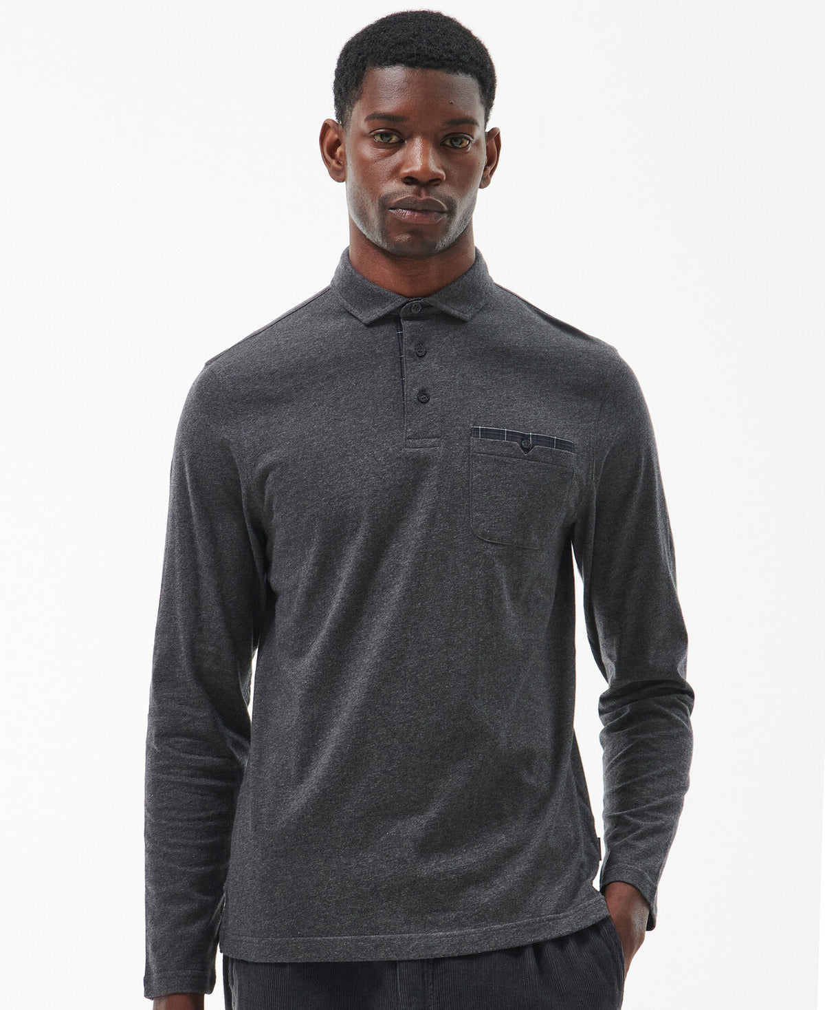 Barbour Mens Corpatch Long Sleeve Polo