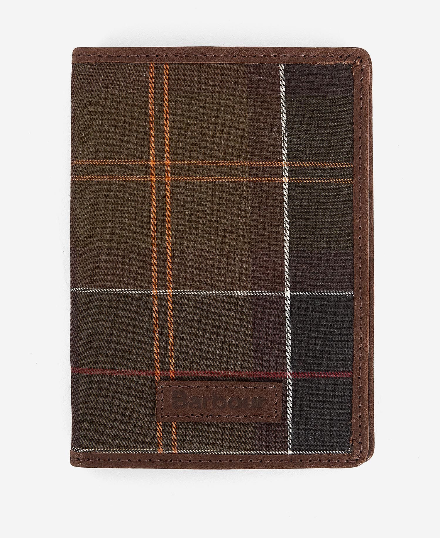 Barbour Mens Leather & Tartan Travel Gift Set