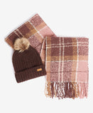 Barbour Saltburn Beanie & Tartan Scarf Gift Set