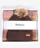 Barbour Saltburn Beanie & Tartan Scarf Gift Set