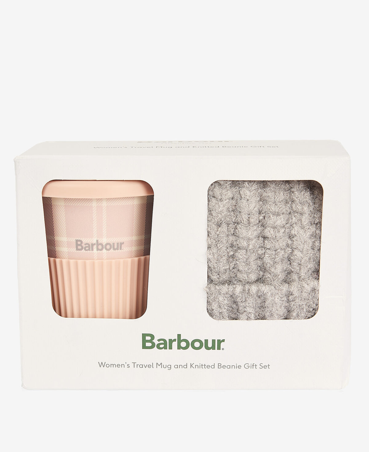Barbour Travel Mug and Beanie Set