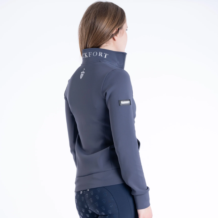 Blackfort Equestrian Jenny Zip Up in Navy and Silver