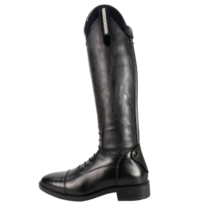 Brogini Childs Como Piccino Boots in Black Patent