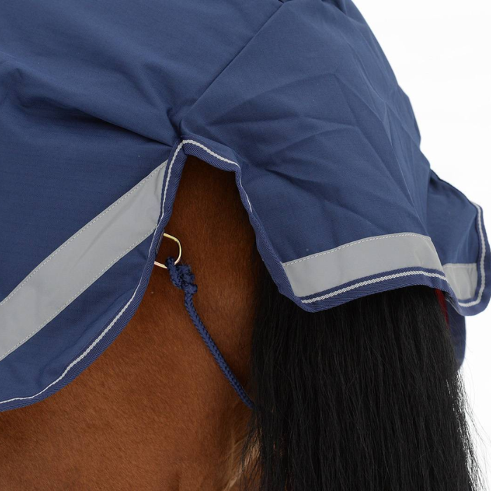 Bucas Riding Rug in Navy/Silver