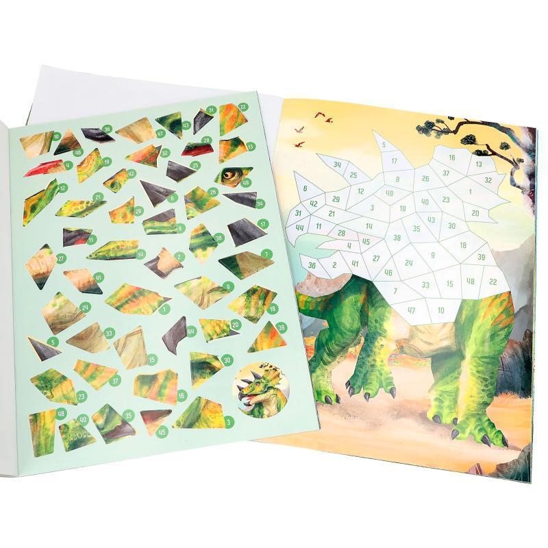 Dino World Number Sticker Book