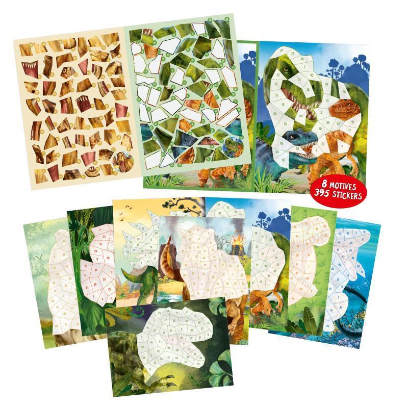 Dino World Number Sticker Book