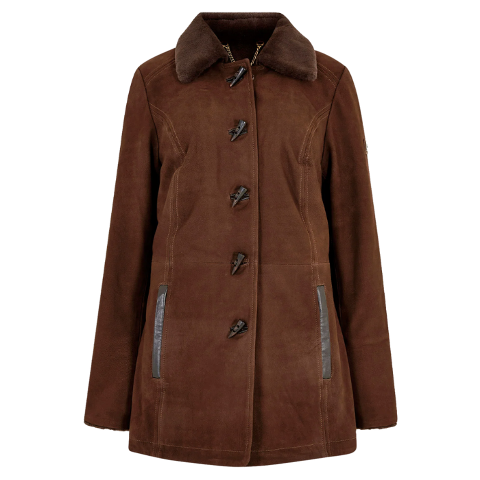 Dubarry Ladies Clarke Leather Jacket in Walnut