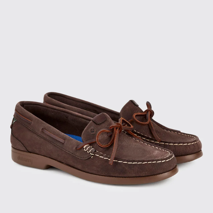 Dubarry Ladies Coral Dubarrylite™ Slip-On Deck Shoe in Café