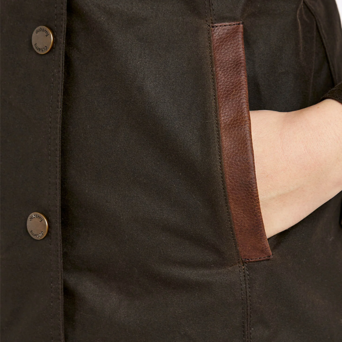 Dubarry Ladies Mountrath Waxed Jacket in Olive