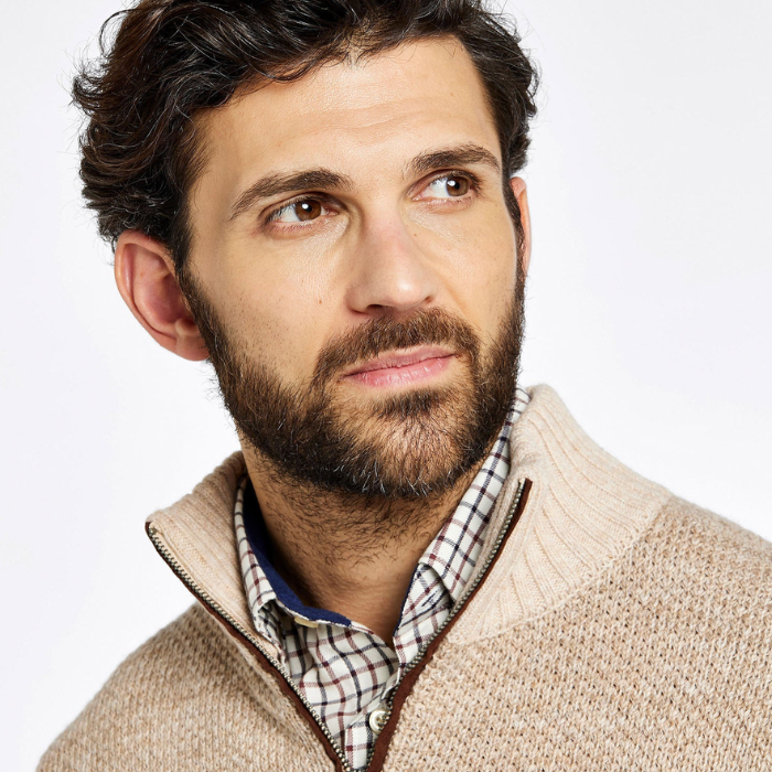 Dubarry Mens Killimor Sweater in Oat