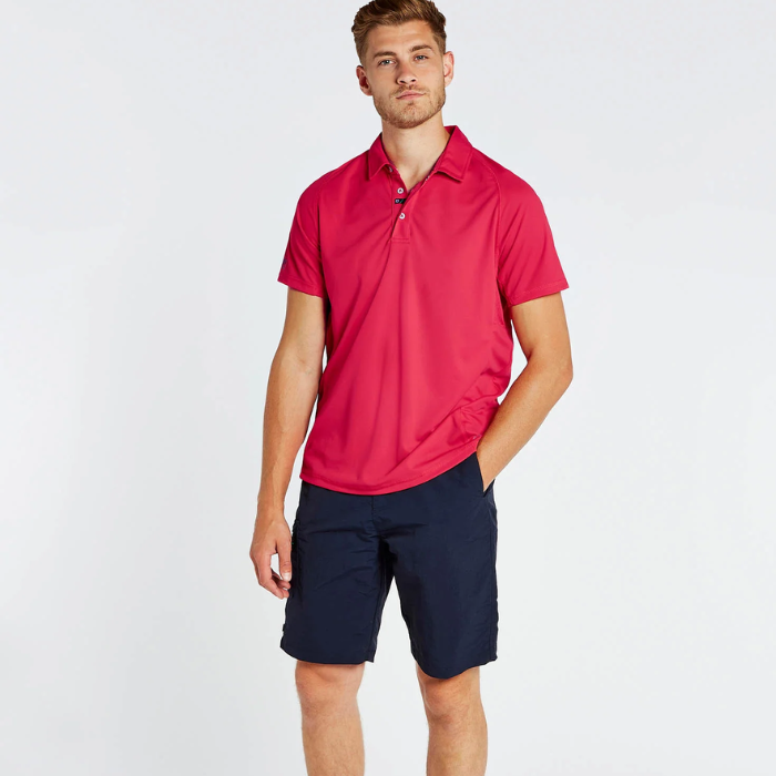 Dubarry Men's Menton Polo in Red | Eland Lodge