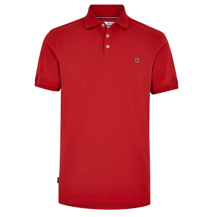 Dubarry Men's Quinlan Polo Shirt in Engine Red | Eland Lodge