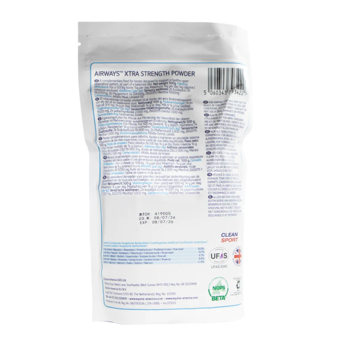 Equine America Airways Xtra Strength Powder Ingredients