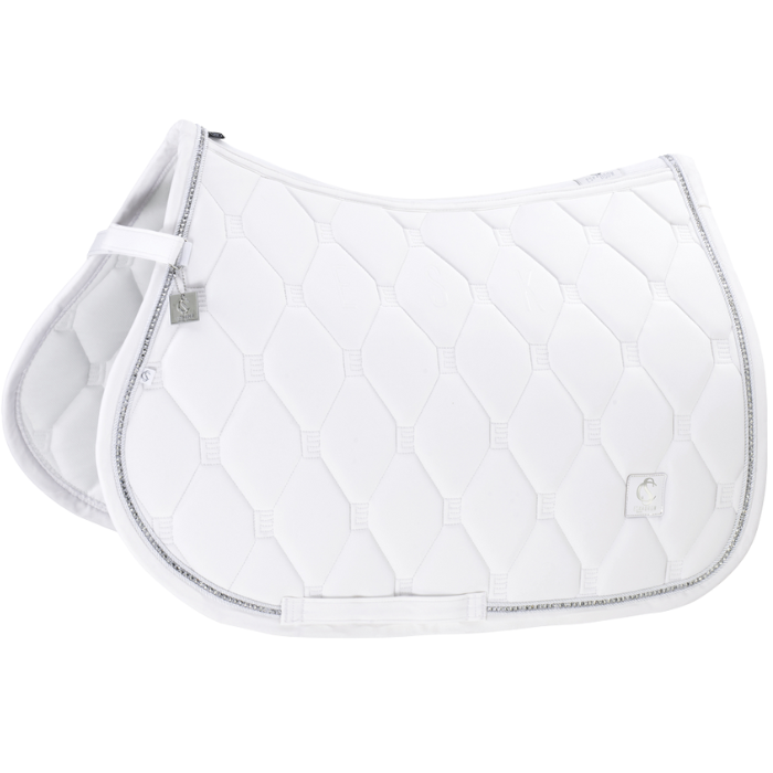 Eskadron Classic Sports Softshell Crystal Saddle Cloth in White in GP cut
