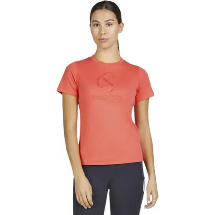 Woman Wears Eskadron Classic Sports T-shirt in Coral Blossom