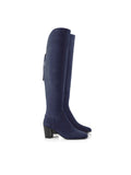 Fairfax & Favor Ladies Heeled Amira Suede Boots in Ink Blue