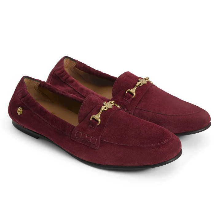 Fairfax & Favor Newmarket Loafer in Ruby Suede