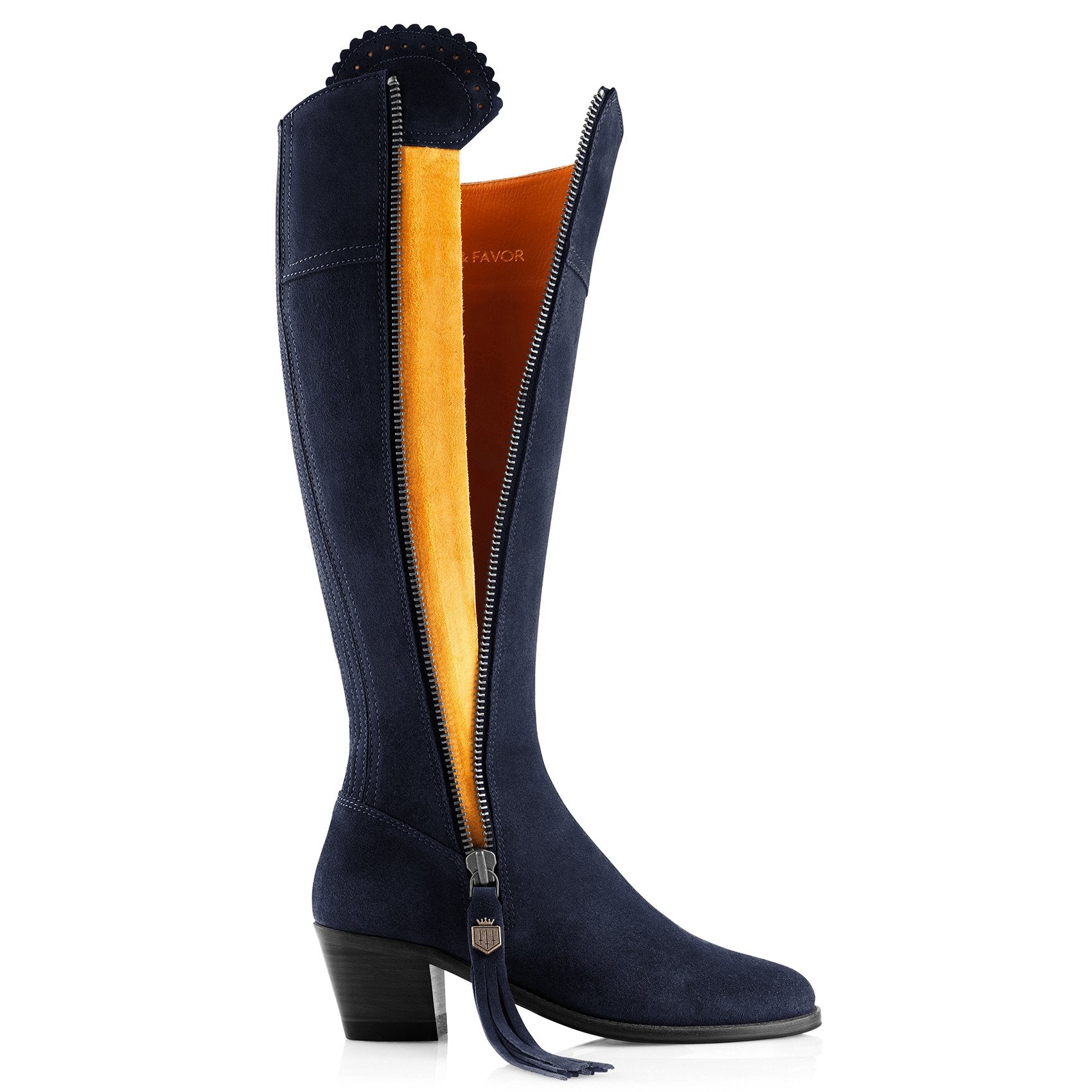 Fairfax & Favor Ladies Regina Heeled Narrow Fit Suede Boots