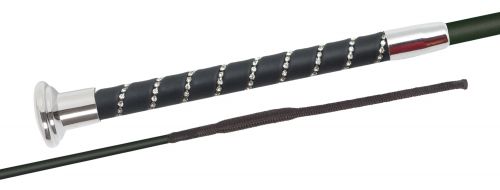 Fleck Silktouch Crystal Handle Dressage Whip