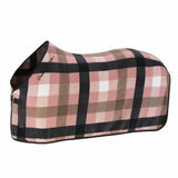 Eskadron Check Fleece Sweat Rug in Soft Rouge