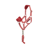 LeMieux AW26 Hobby Horse Vogue Headcollar & Leadrope Variant Colour Spiced Earth. Toy horse headcollar and lead rope with faux fur @LeMieux' Brand on white background.