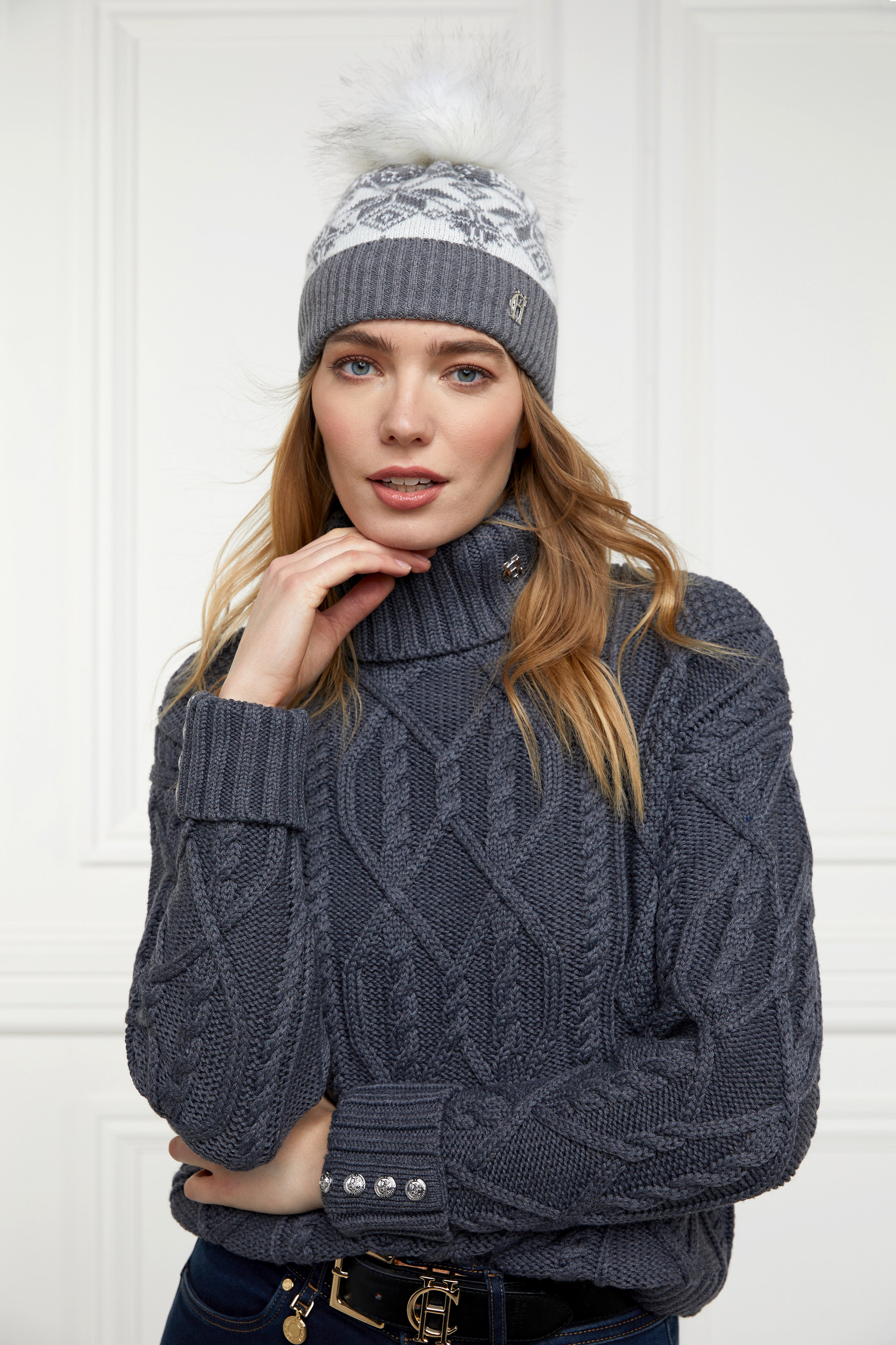 Holland Cooper Beatrice Bobble Hat