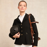 Rider styles the Holland Cooper Burghley Short Sleeve Baselayer in White with a competition jacket