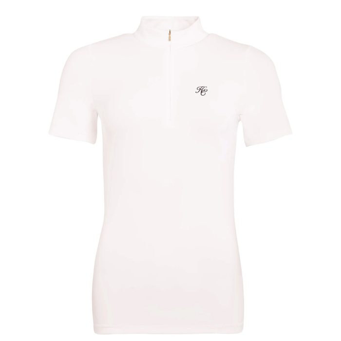 Holland Cooper Burghley Short Sleeve Base Layer in White