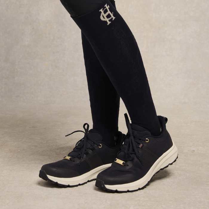 Holland Cooper Burghley Waterproof Trainer in Ink Navy
